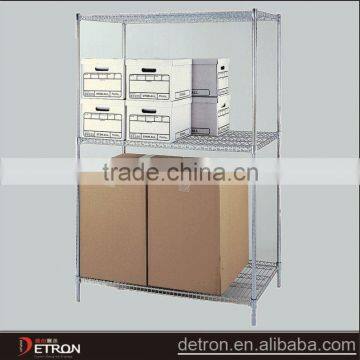 Durable floor adjustable wire chrome plated shelf