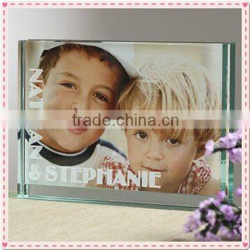 Polished Glass Handmade Picture Frame For Brother's Souvenir