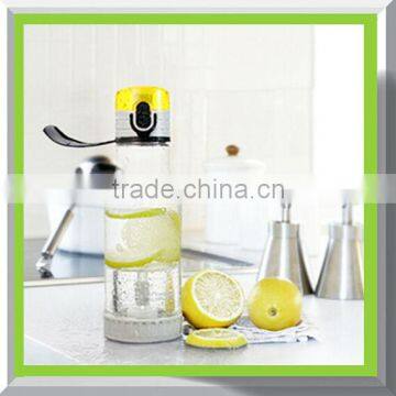 Hot sale portable PC bottle with tea strainer