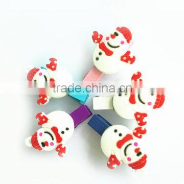 Wholesale Christmas Promotional Gifts Rubber Paper Clips Fancy Cute PVC Bookmark