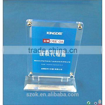 new product clear acrylic table stand menu holder