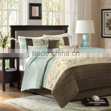Hotel Embroidery Design Bed Sheet, Embroidery Pillow Case, Embroidery Duvet Cover