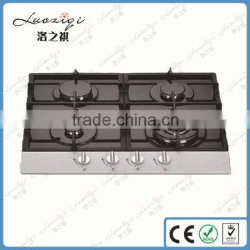 2016 Hot sale kitchen appliance/gas stove/gas cooker Stainless steel edge