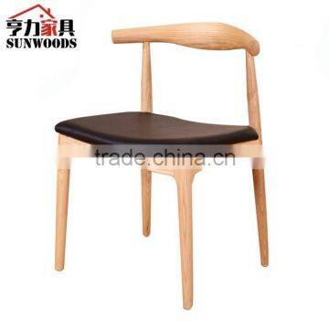 popular cow horn wooden restaurant dining chair