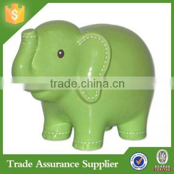 Custom piggy bank to paper money wholesale elephant piggy bank