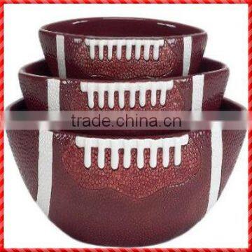 Set 3 high quality Ceramic Chip and Dip Bowl