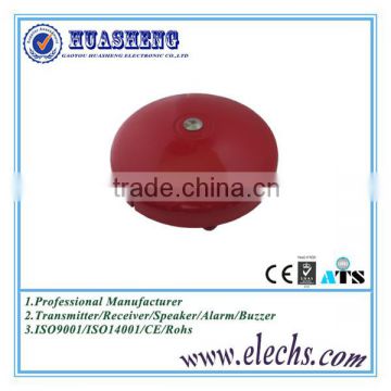 12V or 24v red color round aluminum housing gong bells