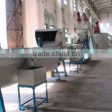 PET bottles crushing, washing and drying line