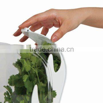 SINOGLASS Trade Assurance Unique Design Easy Access SWING Shape Plastic Herb Keeper photo-2