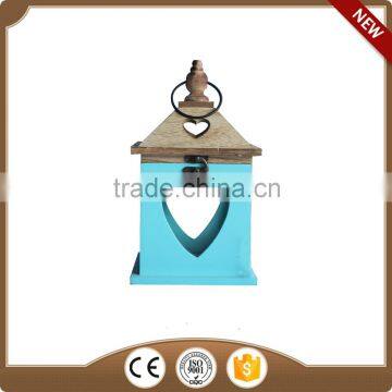 wood candle holders with stainless steel top home decoration