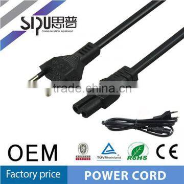 SIPU wholesale EU power cable high quality ac power cord for laptop best 1m power cable cord price