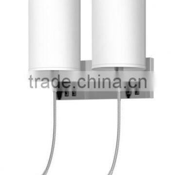 Best Price Brushed Nickel Power Outlet Hotel Wall Lamp Reading Lamp for USA Canada Mexico UL CUL ETL From Zhongshan Factory photo-2