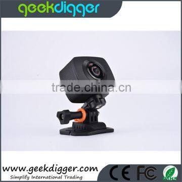 AMK200S 360 Degree with dual lens 220 Degree Fisheye Action Camera All View 960P 30fp WiFi Action Camera