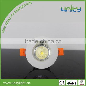 Modern Design CE RoHS Approved Recessed 90mm 8W Aluminum Housing LED Downlight