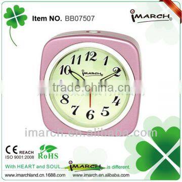 pink square clock,table clock