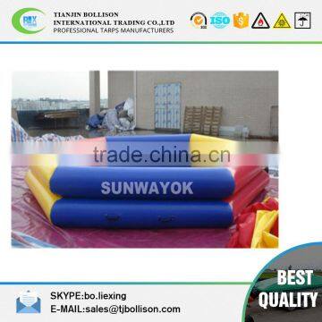 Giant Commercial Inflatable Swimming Pools / Water Pool Games Customized Color and Size