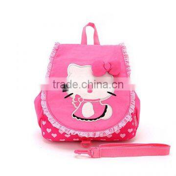 2012 New Fashion Hello Kitty Pink Backpack for Teenage Girls,Shenzhen Best Design School Shoulders Bag with High Standard