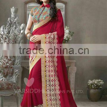 Indian Art Silk Bollywood Sarees Wholesale photo-4