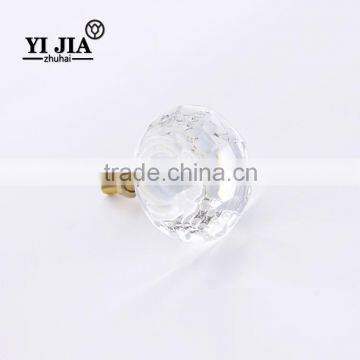 Modem Furniture Design Clear Gold Finish Crystal Knobs for Dresser Drawers photo-3