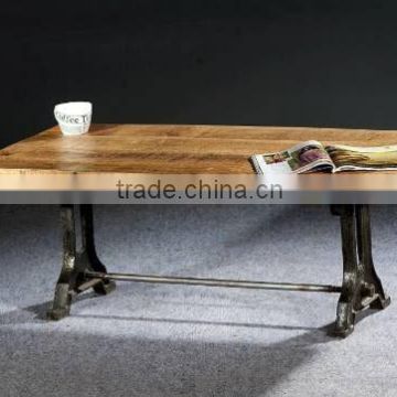 Iron wood coffee table