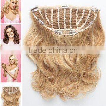 Weavy Half Clip hair Extension Price List From China hair factory/ Modacrylic Hair fiber -