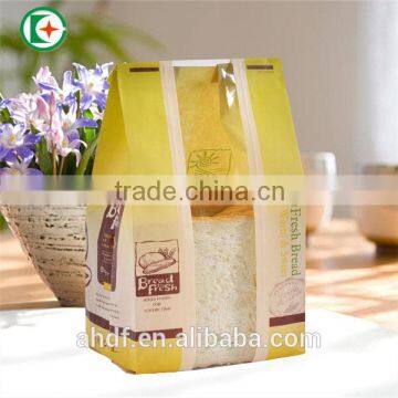 Chinese Machine Make Custom Printed Bread Paper Bag With Clear Window photo-4