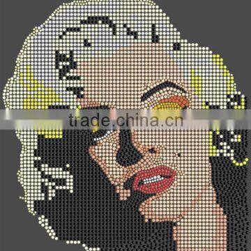 Wholesale Fashion Marilyn Monroe Crystal Rhinestone Design