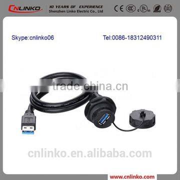 Automotive Electrical USB3.0 Connector Usb B Type Right Angle Connector