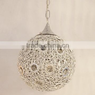 High Quality Aluminum Wire Crystal Ball Comely Modern Pendant Lighting/lamps