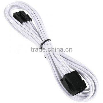 8 Pin EPS Extension Cable Braided Sleeved CPU Cable 45cm White / Black