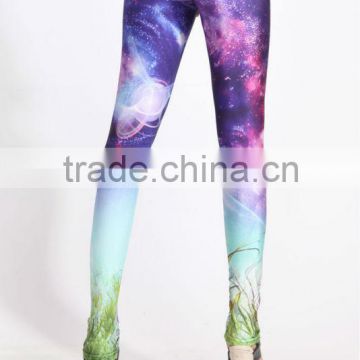 Camouflage Purple Space Fantasy Leggings Pants