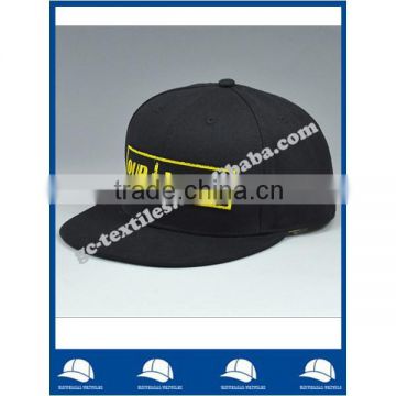 China alibaba gold supplier acrylic fabric black custom logo embroidery six panel baseball cap