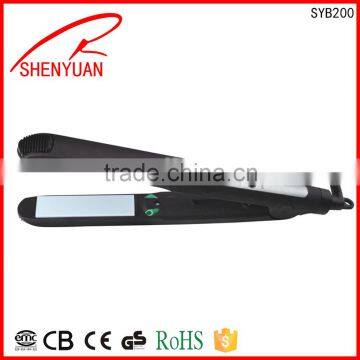 China supplier 110-220 dual voltage Ceramic Electric LCD Hair Straighteners Straightening Iron Dry Straightening Irons