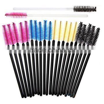 Plastic Handle Eyelash Extension Brush Professional 50pcs Retractable Eyelash Brush photo-6