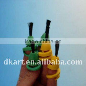 DK12557 Finger paint brush,plastic hair,5pc/set