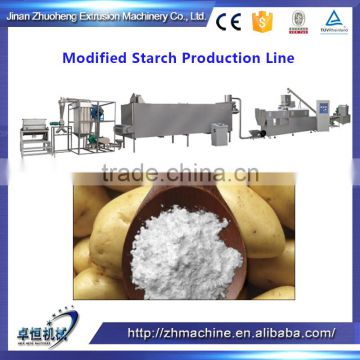 Pre-gelatinized modified starch making extruder