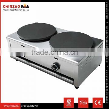 Double Head Commercial Gas Crepe Maker Machine Pancake Making Machine