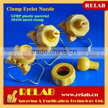20570 Plastic Swivel Joint Full Cone Clamp on Nozzle photo-2