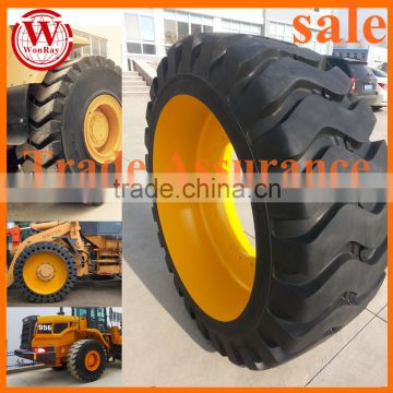 no puncture large otr solid wheel loader tires 20.5r25 17.5r25 59x9.5x21