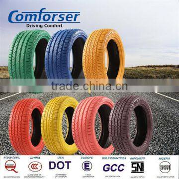 Comforser tire colored car tires radial passenger car tire supplier made in China car tires