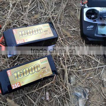 6S1P 72170 16000mah 25c 22.2v lipolymer battery for FPV racing Quadcopter with traxxas