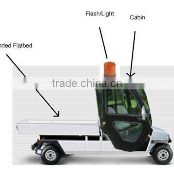 Custom Golf Cart with Cabin & Box Bed