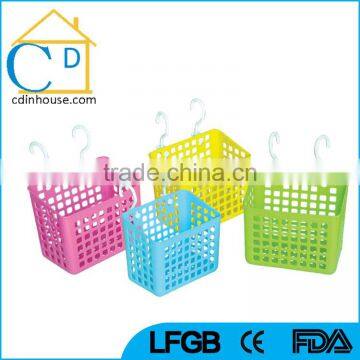 Colorful Small Storage Plastic Baskets With Hook photo-2