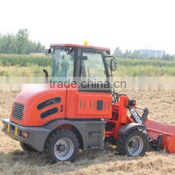 Everun ER08 Hydraulic Small Wheel Loader With Snow Blade and Overseas Service photo-3