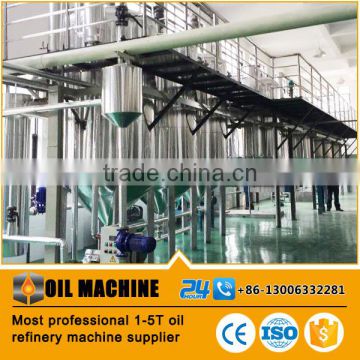 5TPD Crude oil refining machine for palm oil refinery with fractionation