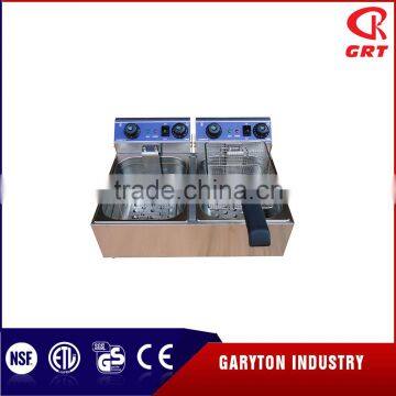 GRT - E102B Hot Sale 10L+10L Two-Tank Electric Deep Fryer Machine photo-3