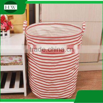 Promotion Gift Foldable Cotton Canvas Linen Fabric Kids Children Baby Clothing Toy Storage Basket photo-5