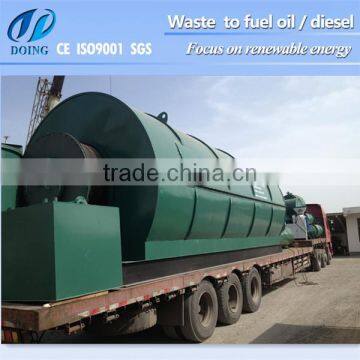 Automatic China truck tire to diesel oil recycling machine