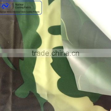 camouflage soft pvc film for raincoat