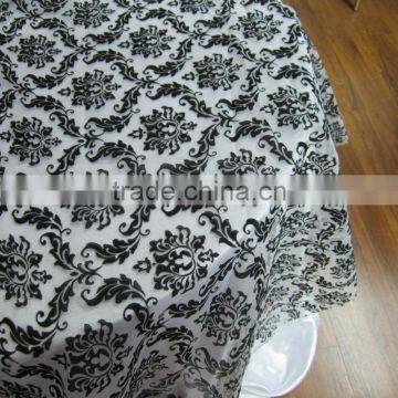 cheap organza embroidery wedding table overlays